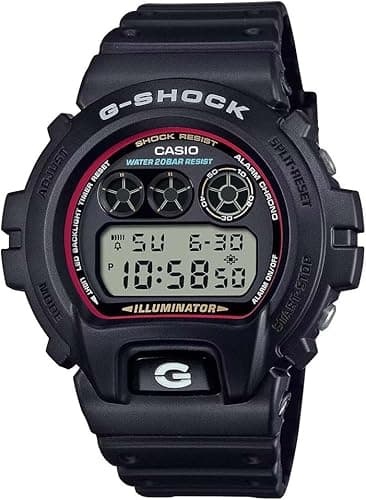 Casio G-Shock 6900 Series Illuminator (50mm) Black Dial/Black Resin Band DW-6900RL-1ER