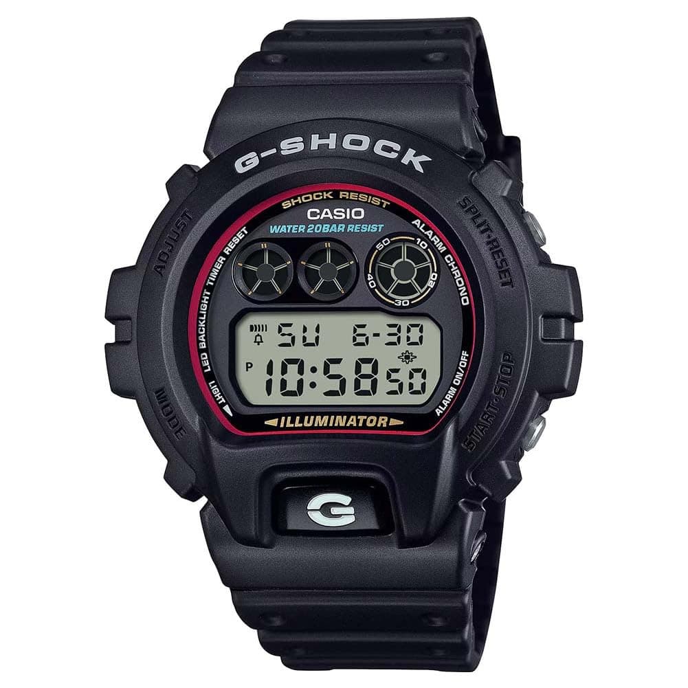 Casio G-Shock 6900 Series Illuminator (50mm) Black Dial/Black Resin Band DW-6900RL-1ER