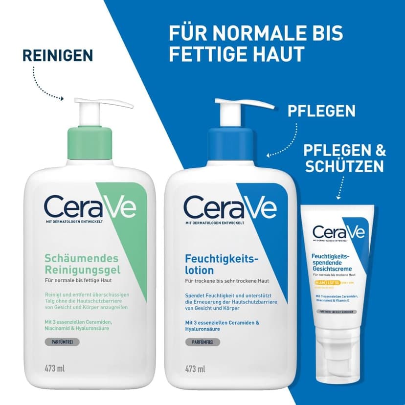 CeraVe Foaming Cleanser for Normal to Oily Skin with Niacinamide & 3 Essential Ceramides, Developed with Dermatologists, Gently Cleanses & Removes Excess Oil, Fragrance-Free - 7