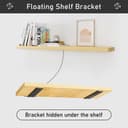 MLOQI 6pcs Shelf Carrier Shelf Bracket, White Shelf Holder of Steel Industrial Shelf Support 20cm - 5