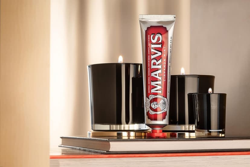 Marvis Cinnamon Mint Toothpaste, 85 ml, Sensational Flavoured Toothpaste Helps Remove Plaque & Promote Healthy Gums with Long-Lasting Freshness - 4