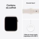 Apple Watch SE 3 [GPS 44mm] Smart Watch with Starlight Case and Starlight Sport Bracelet Activity/Sleep/Heart Rate Monitor Always On Screen - 6