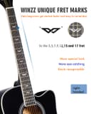 Winzz 4/4 Electro-Acoustic Guitar, Western Guitar Set for Adults and Beginners, Acoustic Guitar 41 Inch with 4-Band Equaliser (Dreadnought, Glossy, Black) - 4