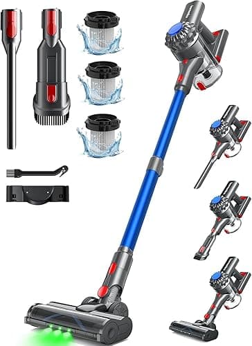 Cordless Vacuum Cleaner 50 Mins/40 KPA/450 W, Battery Vac…