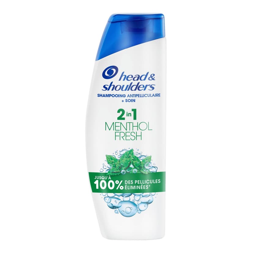 Head & Shoulders Menthol Fresh 2 en 1 Shampoing Antipelliculaire 300ml. Jusqu'à 100% des Pellicules Éliminées, Cliniquement Prouvé. Tous Types de Cheveux. Usage Quotidien. Parfum Frais Menthe  Head & Shoulders Menthol Fresh 2 en 1 Shampoing Antipelliculaire 300ml. Jusqu'à 100% des Pellicules Éliminées, Cliniquement Prouvé. Tous Types de Cheveux. Usage Quotidien. Parfum Frais Menthe - 1