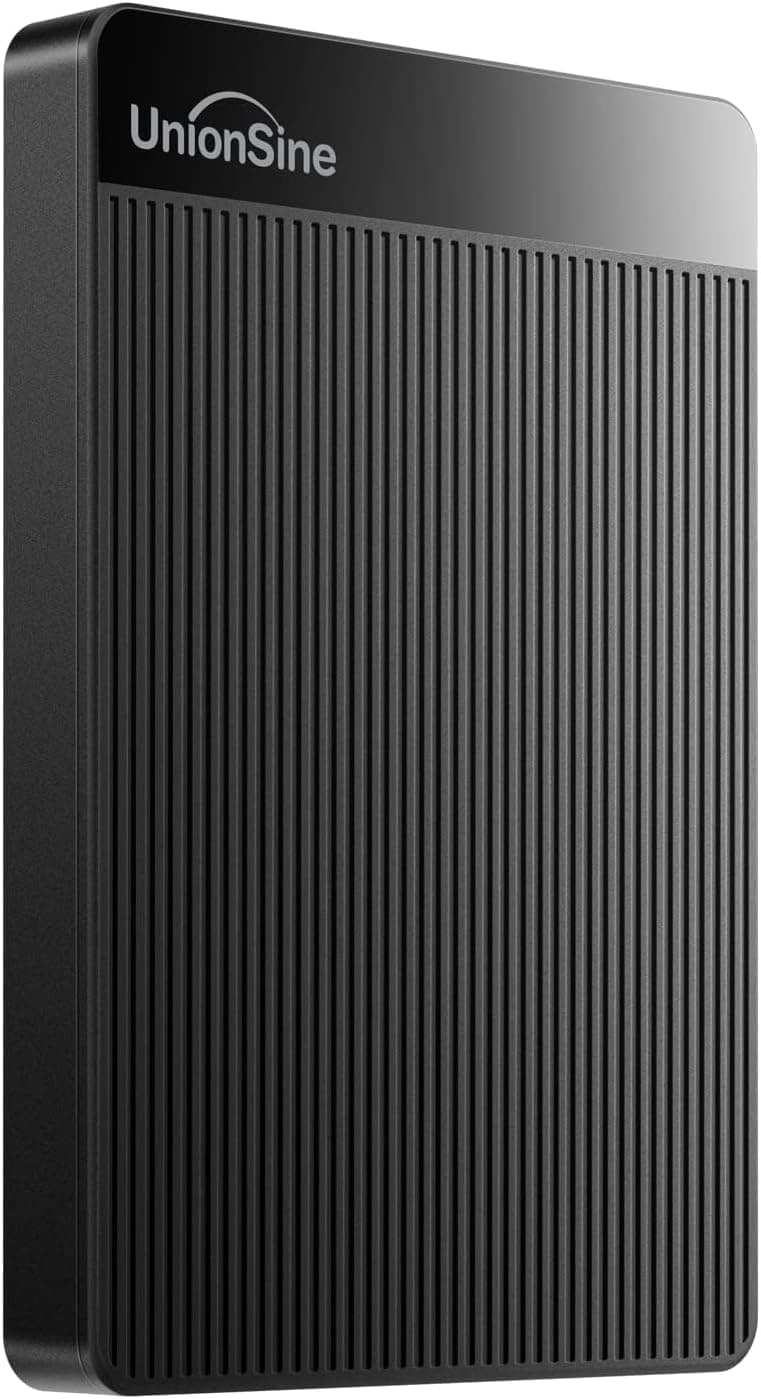 UnionSine External Hard Drive 1TB Ultra Slim Portable Hard Drive USB 3.0 HDD Storage Compatible for PC,Mac, Laptop, Xbox, Xbox one, PS4(Blue) HD2510 - 1