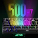 MONSGEEK FUN60 Pro Rapid Trigger Gaming Keyboard, 16K Scan Rate SP Magnetic Switch HE Keyboard Wired keyboard 60% Black Shine-Through (Glare Magnetic Switch) - 6