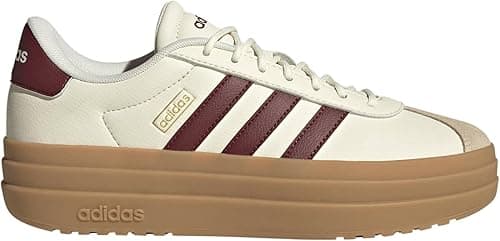adidas Women's VL Court Bold Shoes, FTWR White/core Black/Wonder Beige, 4 UK