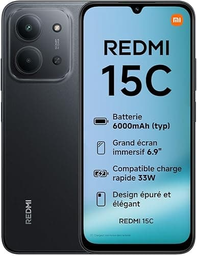 Redmi 15C 4+128 Midnight Black (No power adapter included)