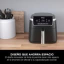 Ninja Air Fryer PRO Friteuse 4,7L, 1 tiroir, 4-en-1, sans huile, rôtir, réchauffer, déshydrater, cuire 1 à 2 portions, à partir de produits surgelés, tiroir, panier antiadhésifs, 2 000 W, Noir AF140EU - 4