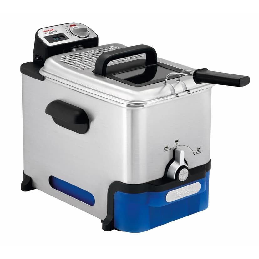 Tefal Oleo Clean Friteuse semi-professionnelle 3,5 L, 2300 W, Jusqu'à 6 pers, Filtration automatique de l'huile, Minuteur digital, Hublot de contrôle, Thermostat, Boite de stockage d'huile FR804015 - 1