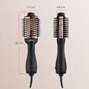 TYMO Hair Dryer Brush Blow Dryer Brush in One, 4 in 1 Ionic Hairdryer and Styler Volumizer with Oval Titanium Barrel, Hot Air Straightener for Smooth Frizz-Free Blowout, Gold - 8