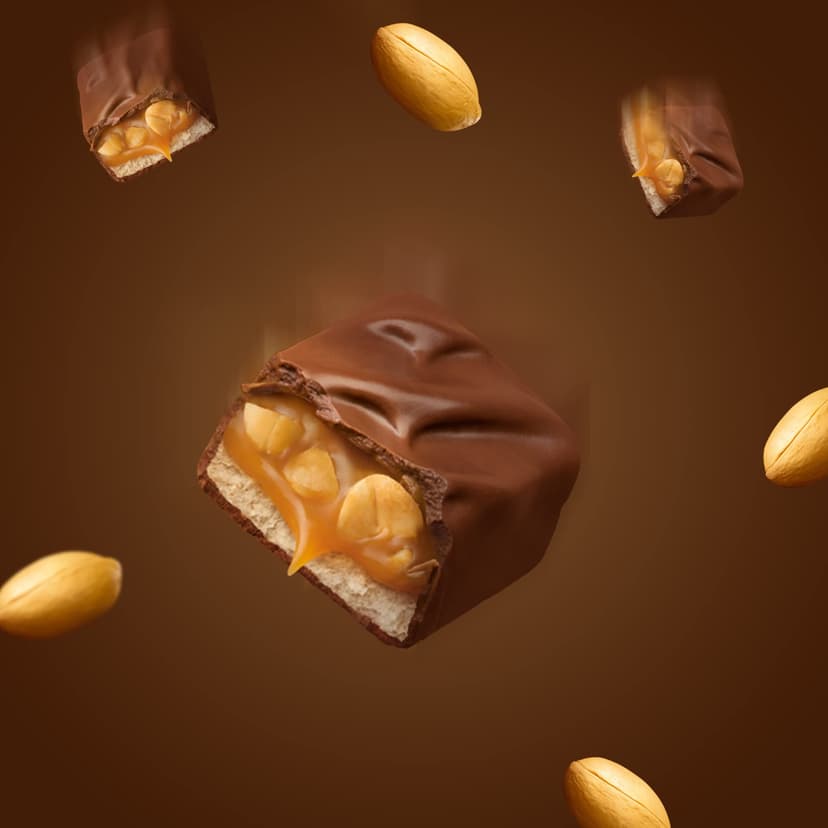 Snickers Caramel, Nougat, Peanuts & Milk Chocolate Snack Bars Multipack 10x50g - 2