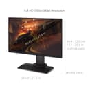ViewSonic OMNI XG2431 24 Inch 1080p 0.5ms 240Hz Gaming Monitor with AMD FreeSync Premium, Advanced Ergonomics, Eye Care, HDMI and DisplayPort for Esports, Black - 6
