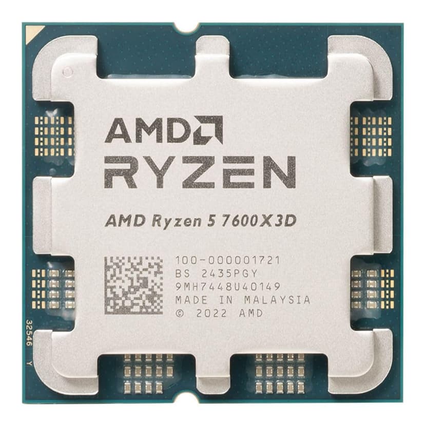 AMD Ryzen 5 7600X3D Raffaello AM5 4,1 GHz 6 c?urs en boîte - Dissipateur de chaleur non inclus -10001721WOF - 2