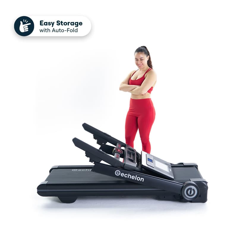 Echelon Stride 6s-10 Auto-Fold Smart Treadmill, Home Use Treadmill, 300 lb Capacity, Motorised Incline, 10 Inch HD Touchscreen, Quiet Brushless Motor, Foldable Treadmill with USB Port - 6