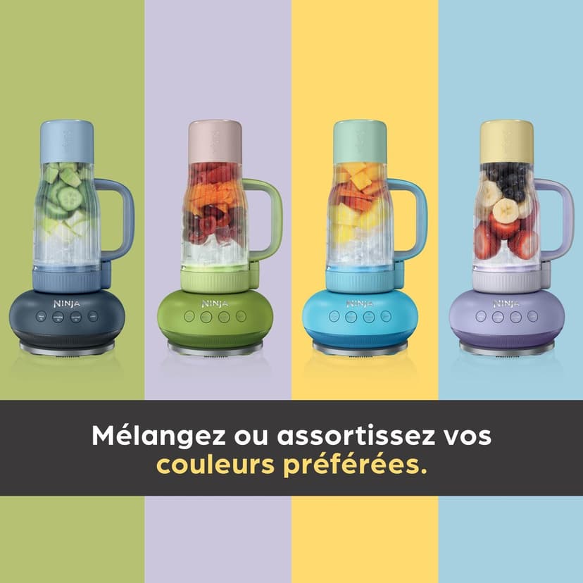 Ninja BlendBoss Blender with Portable Cup, Personal Blender with Removable Travel Cup, 3 Automatic Pre-programmed Modes, Lavender Lemonade DB351EUPR - 7