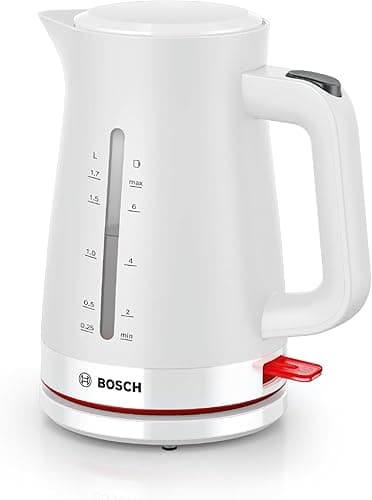 Bosch MyMoment TWK3M121 wireless kettle, automatic shut-off, overheating protection, cup display, water level indicator on both sides, removable anti-limescale filter, 1.7 l,