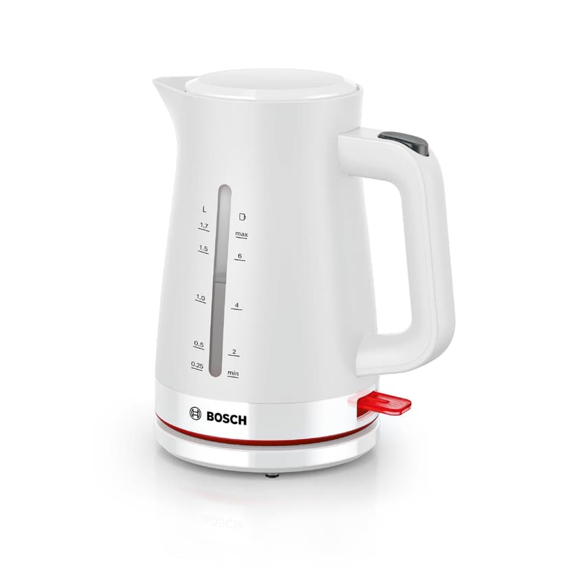 Bosch MyMoment TWK3M121 wireless kettle, automatic shut-off, overheating protection, cup display, water level indicator on both sides, removable anti-limescale filter, 1.7 l, - 1