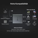 TP-Link EH210 Switch Ethernet 2 Ports 1000 Mbps RJ45 Splitter Network Compatible avec Ordinateur Routeur Décodeur Téléviseur - 8