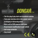Dongar Dashcam Power Adapter (10-pin Type A) for Select Mazda Vehicles. Compatible with 2017+ CX5, CX9 and More. Connects to Rearview Mirror, Built-in USB Power Source, Easy to Install - 4