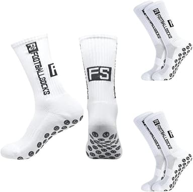 ZEPIQOR 3 Paires Chaussette Antidérapante Foot Chaussette…