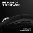 Logitech G PRO X SUPERLIGHT 2 wireless gaming mouse, East Europe Packaging, 60 g pro-grade mouse with 5 programmable buttons, 44k DPI sensor, 8 kHz report rate, USB-C charging for PC/Mac - Black - 2