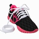 Puzeam Lacets Ovales de Sport [ 2 Paires ] lacets de Chaussures Demi Ronds les Course de Baskets de Running - Largeur 6 mm,16 couleurs au Choix Blanc 120 - 3