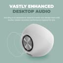 CREATIVE Pebble Pro Minimalist 2.0 USB-C Computer Speakers with Bluetooth 5.3 and Customizable RGB Lighting, Clear Dialog and BassFlex Tech, USB Audio, Headset Port, for PC and Mac - 3
