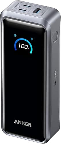 Anker Prime Power Bank, 26,250mAh 3-Port Portable Charger…