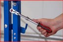 KS Tools SlimPower 914.3820 Telescopic Joint Reversible Ratchet 3/8 Inch 72 Teeth - 9