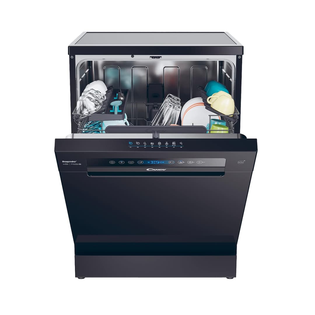 DISHWASHER 15 CUTLERY 46DB BLACK CLASS C