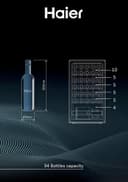 Haier Wine Bank 50 Serie 3 HWS34GGH1 Compressor wine cooler Freestanding Black 34 bottle(s) - 5