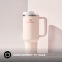 STANLEY 1913 Quencher H2.0 FlowState Mug Isotherme avec Paille 1.2L - Froid Pendant 11 Heures - Glacé Pendant 48 Heures - Thermos Lavable au Lave-Vaisselle - Gourde Inox Sans BPA - Rose Quartz - 5