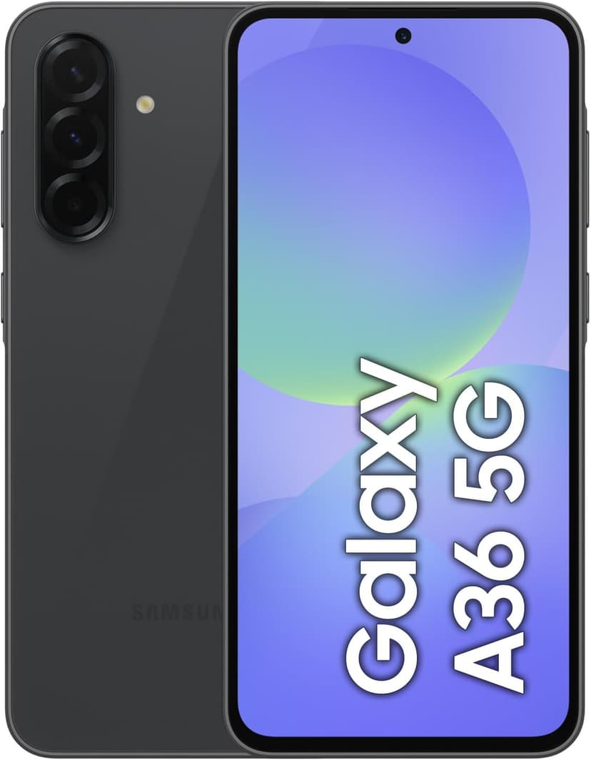 Samsung Galaxy A36 [Version AU] Téléphone Portable 5G série A, Intelligence géniale, Stockage de 128 Go, écran 6,7", Longue durée de Vie, Charge Super Rapide, Noir - 1