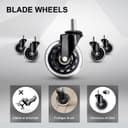 SIHOO Chaise de Bureau Ergonomique, Fauteuil de Pivotant en Maille Avoir Soutien Lombaire et Accoudoir Réglable, Capacité Maximal de 150 KG,Noir - 7