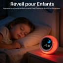 iHoo Toddlers Sleep Training Clock, Kids Alarm Clock with Night Light & Nap Timer, Ok to Wake Clock Gift for 2-9 Years Girls Boys White - 2