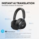 soundcore by Anker, Space One, Adaptive Active Noise Cancelling Headphones, 2X Stronger Human Voice Reduction, 40H ANC Playtime, App Control, LDAC Hi-Res Wireless Audio, Comfortable Fit, Bluetooth 5.3 - 5