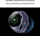 HUAWEI WATCH 5 46mm Smartwatche + Fluoroelastromer band Black, Multi-sensing X-TAP Technology, Fingertip Oxygen Saturation Measurement, For Android and iOS, Extended 6-Month Warranty, Black - 6