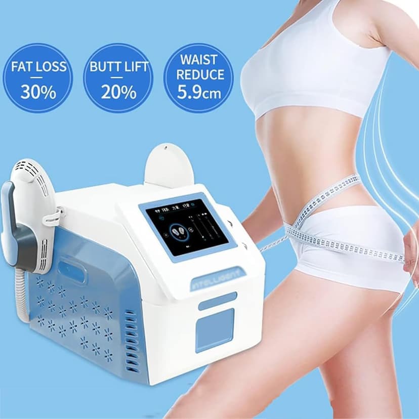PHOLK Body Sculpt Slimming Machine, 2800W Electromagnetic Body Sculpting Machine, Magnetic Vibration Intensity: 7 Tesla, EMS for Fat Burning, for Thighs, Buttocks - 2