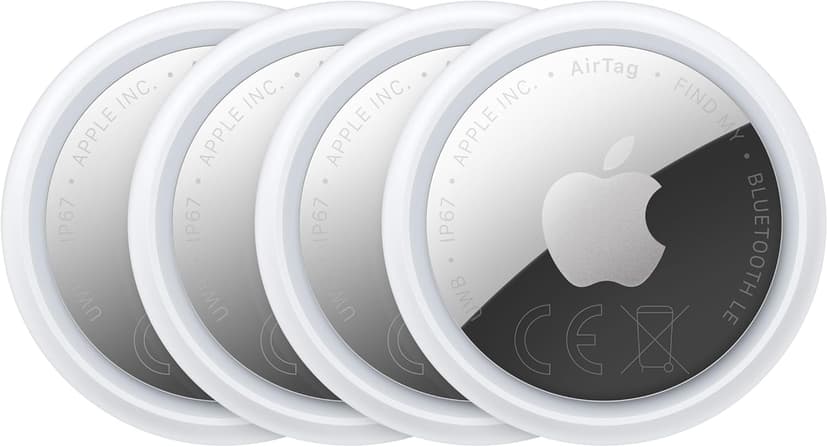 Apple AirTag 4 pack (2nd generation): Tracker for Keychain, Wallet and More; Locator with Sound; Simple One-Tap Setup with iPhone or iPad; Key Finder with up to 1.5x Precision Finding Range - 1