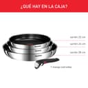 Tefal Ingenio Emotion L8974S45 Batterie de cuisine à induction, 4 pièces, acier inoxydable, empilable, revêtement anti-adhésif, induction - 2