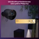 Philips Hue Caméra de surveillance filaire Secure, résolution vidéo 2K, notifications, intégration avec éclairages Philips Hue, Caméra extérieure et intérieure filaire en alimentation continue, noir - 4