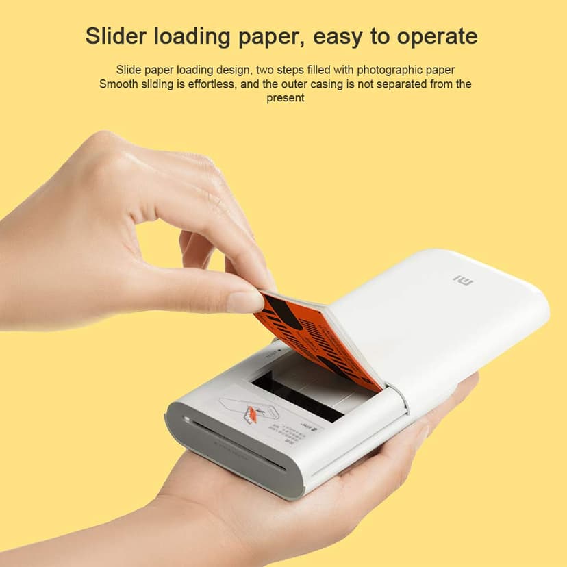 Dewanxin for Xiaomi Pocket Print Paste Paper, 50 sheets 5 x 7.6 cm ZINK Print Paste Paper for Xiaomi Pocket Portable Instant Photo Printer - 4