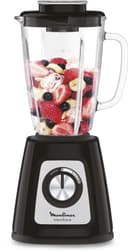 Moulinex Electric Blender Blender, Glass Bowl 1.75 L, Power 800 W, Safe Locking, Ergonomic, Grain Grinder, Smoothies, Crushed ice, Blendforce, Black, LM430810 - 1