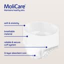 MoliCare Premium Mobile 10 Drops | Disposable Incontinence Pants: for Women and Men with Incontinence | Size XL | 51-67 inches | 4 Packs of 14 Pairs (56 Pieces) - 6