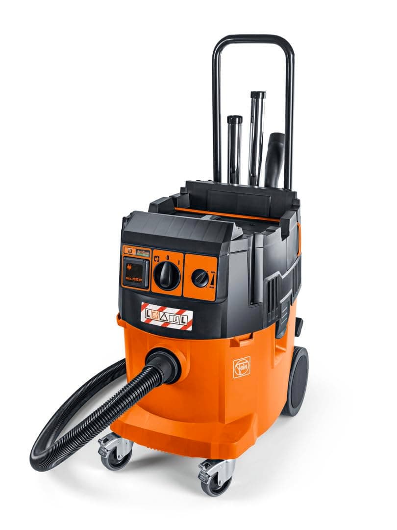 FEIN Dustex 35 LX AC Powerful Wet/Dry Vacuum Cleaner Dust Class L with Fully Automatic Filter Cleaning for Attaching Various Case Systems Including Extensive Accessories - 1