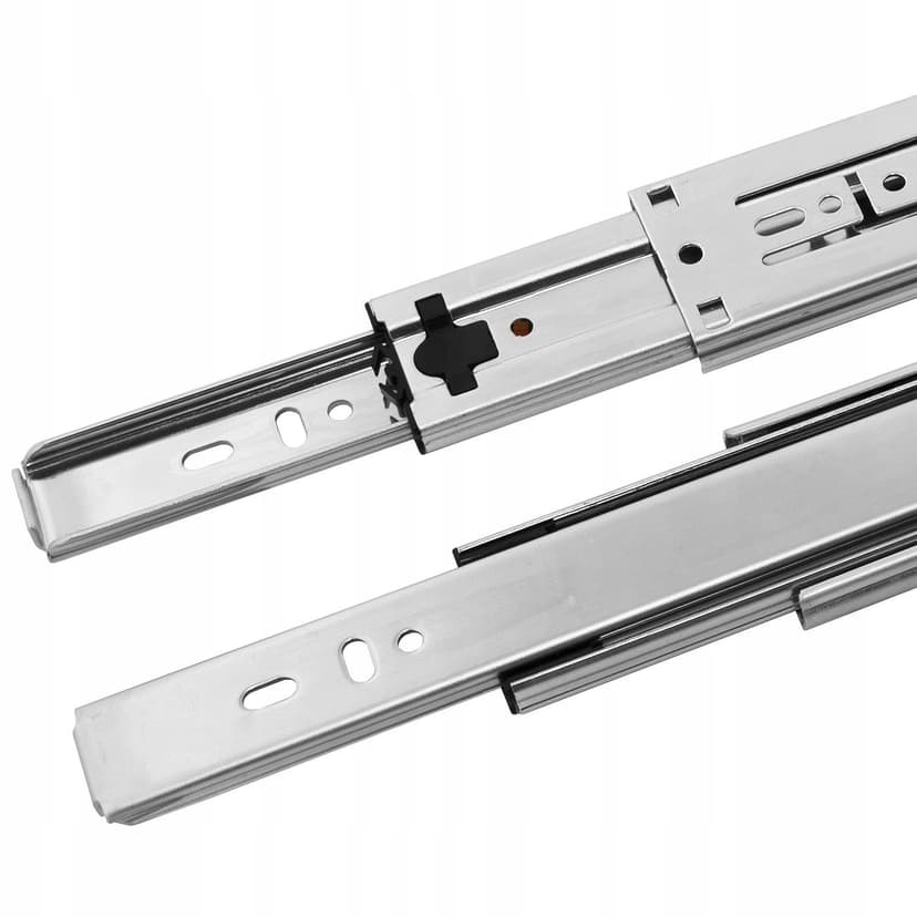 GTV Glissières de tiroir H45 Versalite Plus+, guidage à billes avec amortissement, hauteur = 45 mm, mécanisme de fermeture amortie, capacité de charge de 40 kg, installation facile et rapide - 9