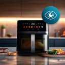Cecotec Air Fryer 8 Litre – Air Fryer Cecofry&Grill Duoheat 8000. 2200 W, Dual Resistance, Dietary and Digital, Window, Adjustable Temperature 80-200°C, 8 Menus - 8