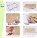 YIQI Window Mounted Cat Hammock for Cat Perch, Hanging Pet Bed with Suction Cup Comfortable, Durable, Solid, Storage Space (55x32cm) - 8